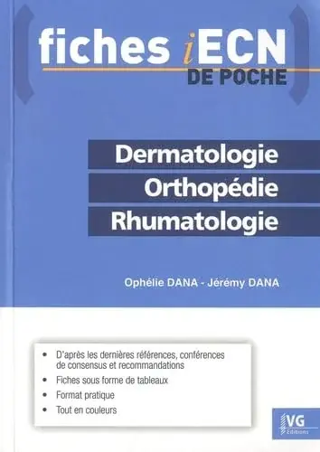 Couverture : Dermatologie Orthopédie Rhumatologie