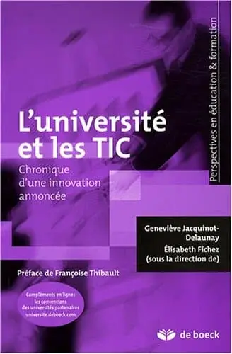 Couverture : L'université et les TIC: Chronique d'une innovation annoncée
