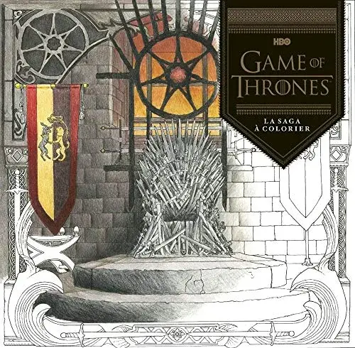 Couverture : Game Of Thrones, Le trône de fer: : Game of Thrones, la saga à colorier