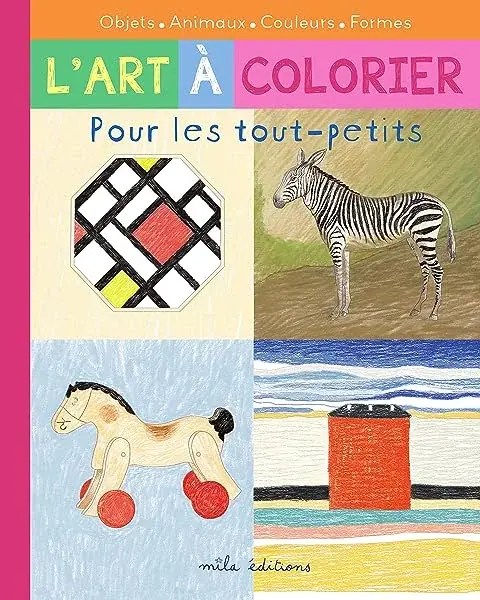 Couverture : L'art à colorier pour les tout-petits