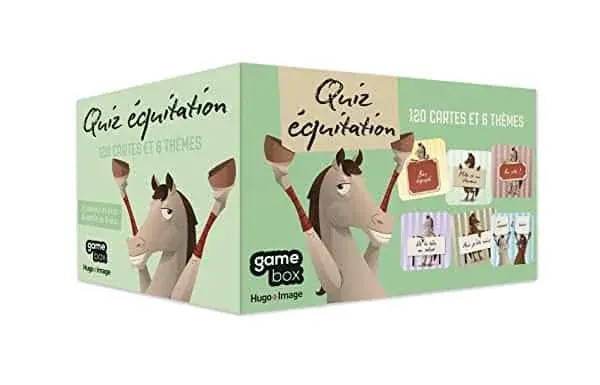 Couverture : Hugo Image Game Box Quiz équitation