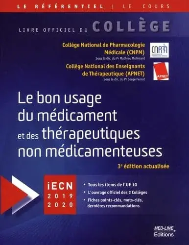 Couverture : Le bon usage du médicament et des thérapeutiques non médicamenteuses