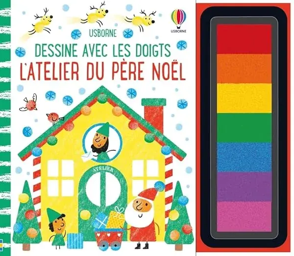 Couverture : L'atelier du Père Noël: Dessine avec les doigts: dès 4 ans