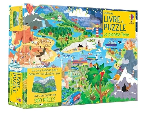 Couverture : La planète Terre: Coffrets Livre et puzzle