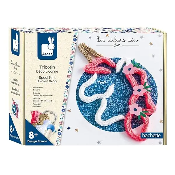 Couverture : Janod J07911 Licorne Décoration Bobine de tricot