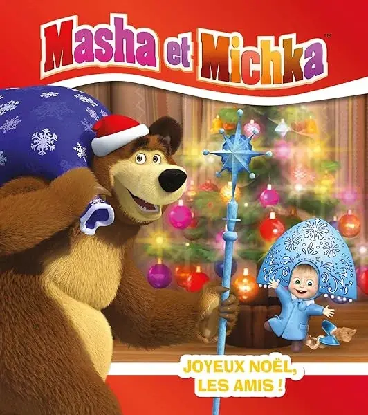 Couverture : Masha et Michka: Joyeux Noël, les amis !