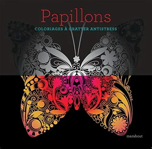 Couverture : Livre à gratter papillons