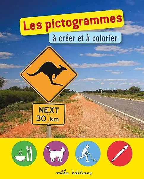 Couverture : Les pictogrammes à créer et à colorier