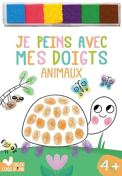 Couverture : Je peins avec mes doigts: animaux
