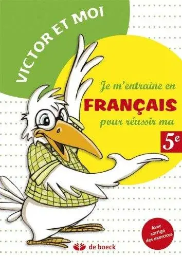 Couverture : Je m’entraÏne en français pour réussir ma 5e année