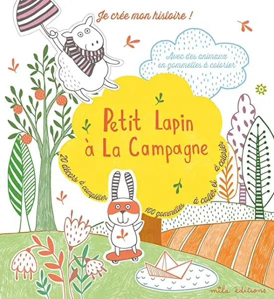 Couverture : Je crée mon histoire: Petit lapin à la campagne