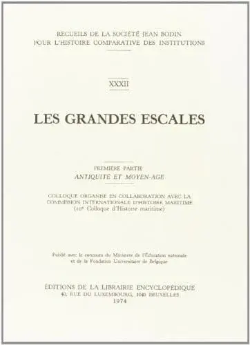 Couverture : Les grandes escales: (1)