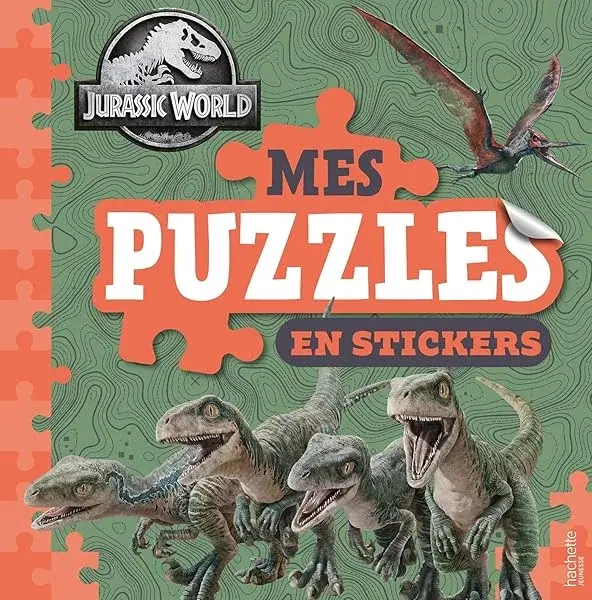 Couverture : Jurassic World: Mes puzzles en stickers: Puzzles en stickers