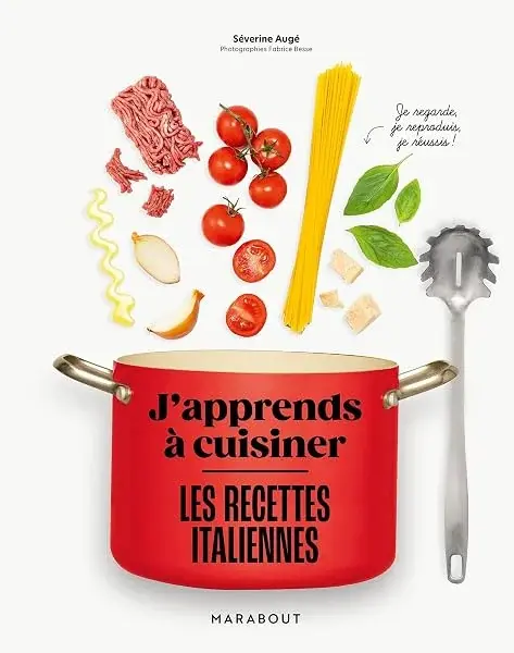 Couverture : J'apprends à cuisiner : Les recettes italiennes