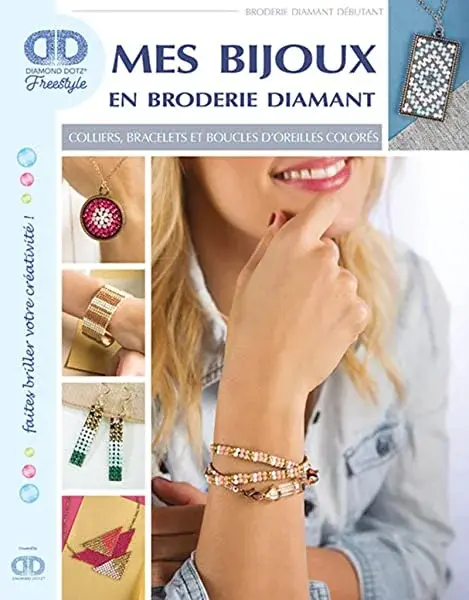 Couverture : Mes bijoux en broderie diamant: Colliers, bracelets et boucles d'oreilles colorés