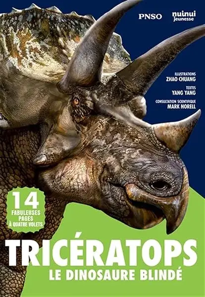 Couverture : Tricératops. Le dinosaure blindé