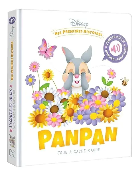 Couverture : DISNEY BABY: J'écoute et je lis (Livre sonore): Panpan joue à cache-cache: Histoire et comptines