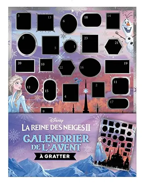 Couverture : LA REINE DES NEIGES 2: Calendrier de l'Avent à gratter