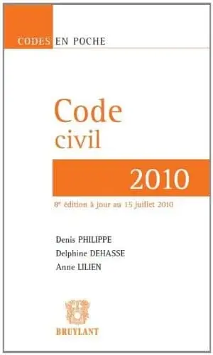 Couverture : Code civil 2010