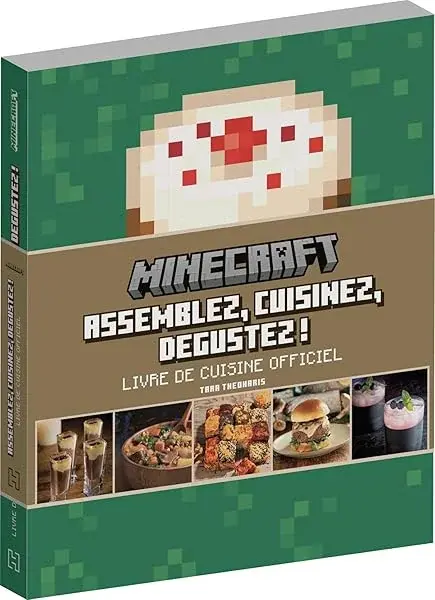 Couverture : Minecraft: Livre de cuisine officiel: Assemblez, cuisinez, dégustez !
