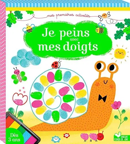 Couverture : Je peins avec mes doigts: boite avec accessoires