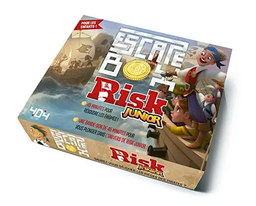 Couverture : Escape box RISK Junior (Hasbro): Escape game enfant de 2 à 5 joueurs: De 8 à 12 ans