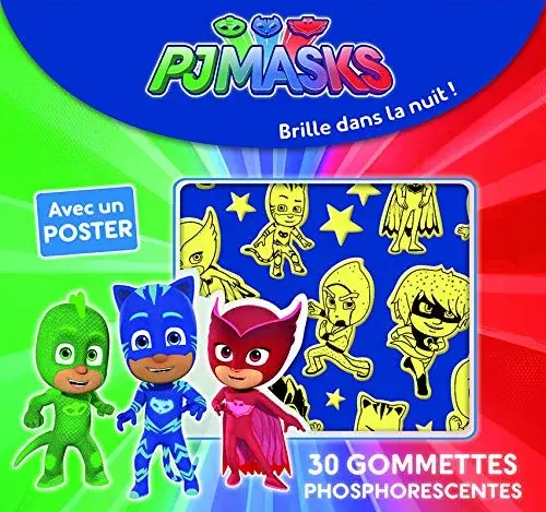 Couverture : Pjmasks: 30 Gommettes phosphorescentes