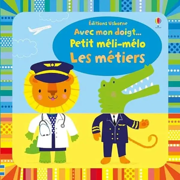 Couverture : Avec mon doigt… Petit méli-mélo: Les métiers