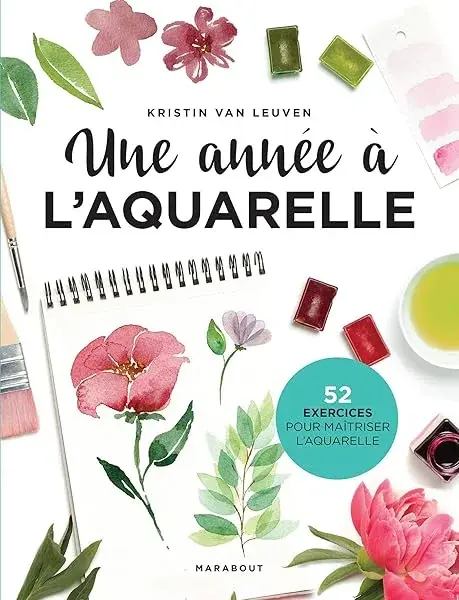 Couverture : Une année à l'aquarelle