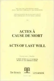 Couverture : Actes à cause de mort: (3)