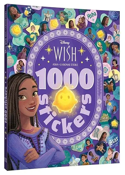 Couverture : WISH, ASHA ET LA BONNE ÉTOILE: 1000 Stickers: Disney