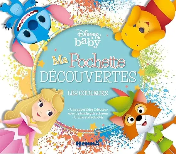 Couverture : Disney Baby: Ma pochette découvertes: Les couleurs: Pochette d'activités avec des stickers: Dès 4 ans