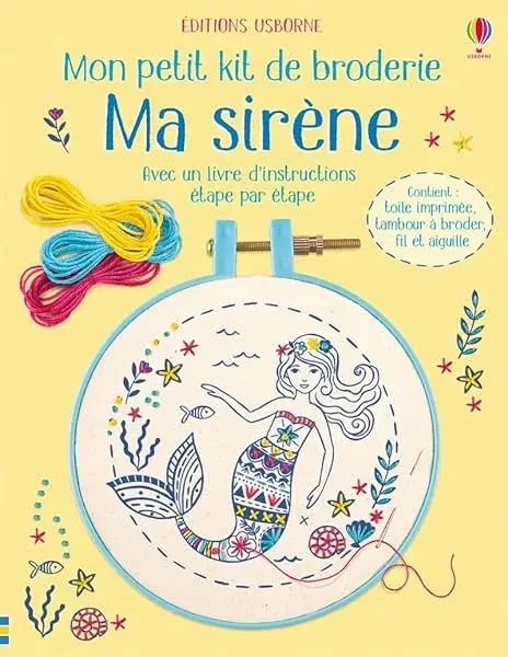 Couverture : Mon petit kit de broderie: Ma sirène