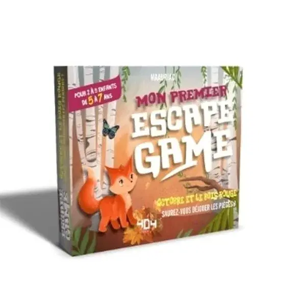 Couverture : Mon premier escape game: Octobre et le bois rouge: Escape game de 2 à 5 joueurs: À partir de 5 ans