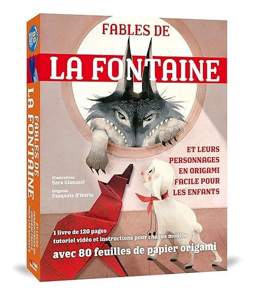 Couverture : FABLES DE LA FONTAINE ET LEURS PERSONNAGES EN ORIGAMI