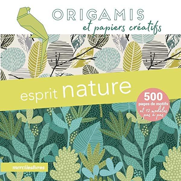 Couverture : Esprit nature : origamis et papiers créatifs