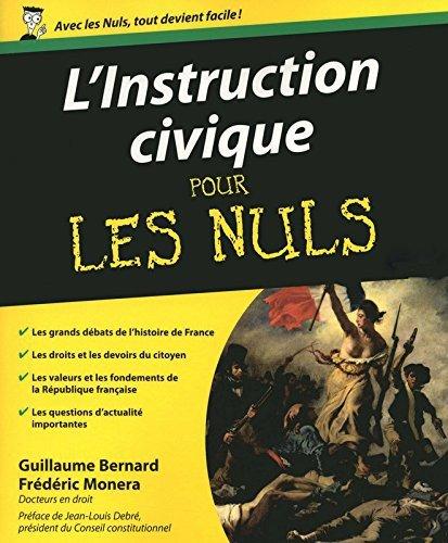 Couverture : L’Instruction civique Pour les Nuls