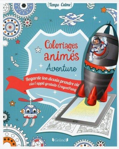 Couverture : Coloriages animés Aventure