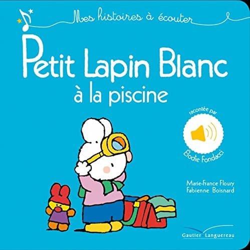 Couverture : Tout carton sonore: Petit Lapin Blanc à la piscine