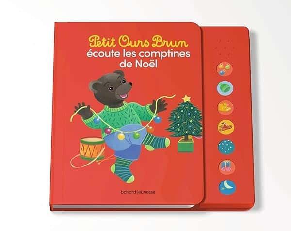 Couverture : Petit Ours Brun écoute les comptines de Noël: Livre sonore