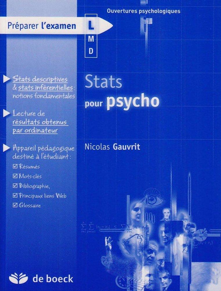 Couverture : Stats pour psycho
