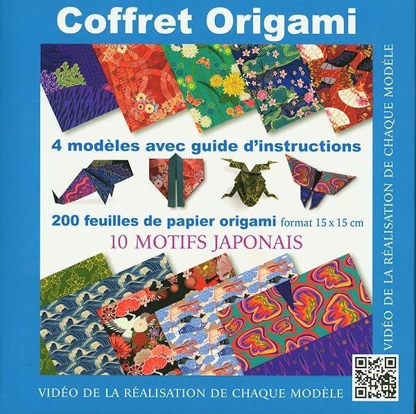 Couverture : Coffret origami 10 motifs japonais