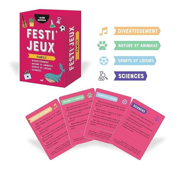 Couverture : FestiJeux: Family: Plus de 600 questions pour des moments conviviaux !