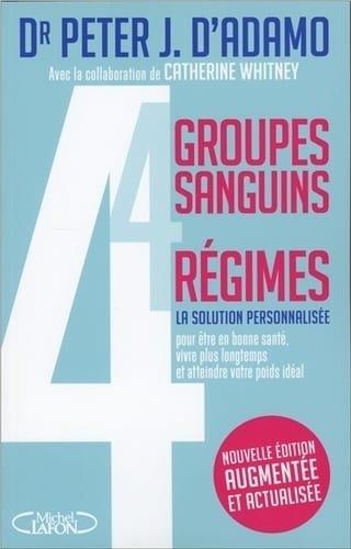 Couverture : 4 groupes sanguins, 4 régimes