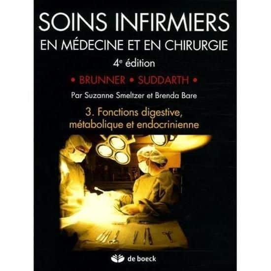 Couverture : Soins infirmiers en médecine et en chirurgie: 3. Fonctions digestive, métabolique et endocrinienne