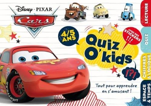 Couverture : Quiz o’kids cars 4/5 ans