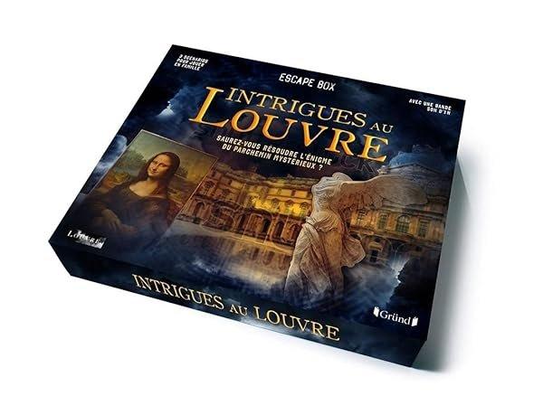 Couverture : Grande escape box Intrigues au Louvre: Jeu de société famille: À partir de 7 ans