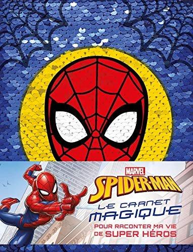Couverture : SPIDER-MAN: Carnet magique: Marvel: Avec sequins reversibles
