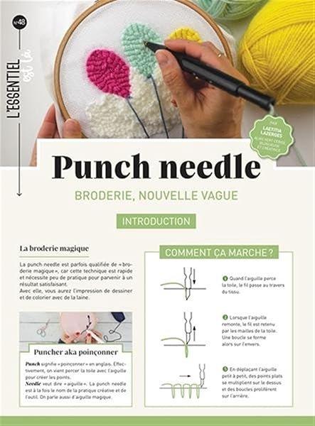 Couverture : Punch needle: Broderie, nouvelle vague