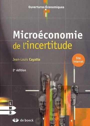 Couverture : Microéconomie de l’incertitude